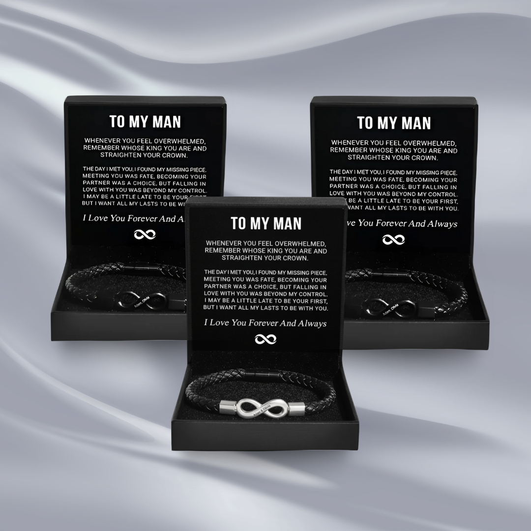 Timeless Infinity Symbol Braided Leather Bracelet