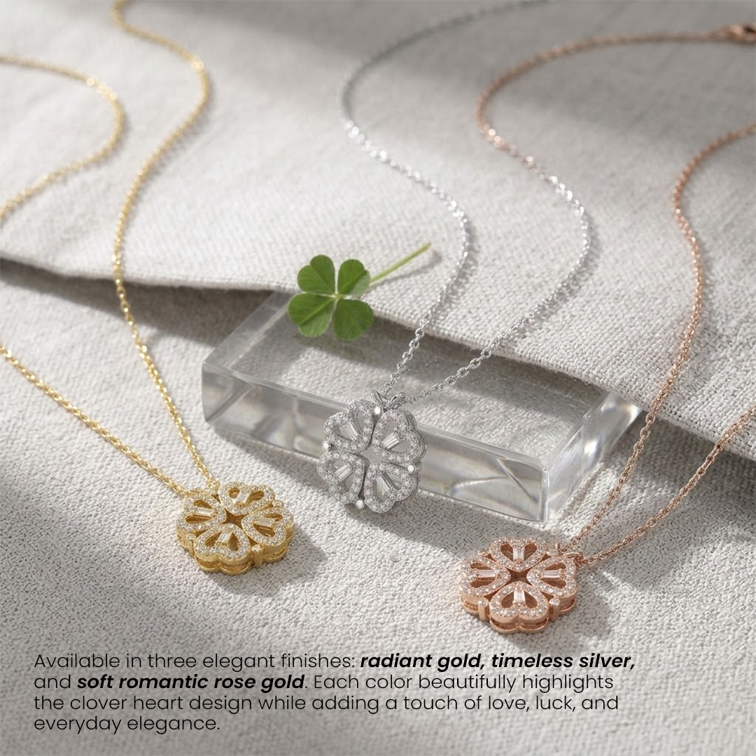 Jalok Collection Lucky Clover Heart Necklace