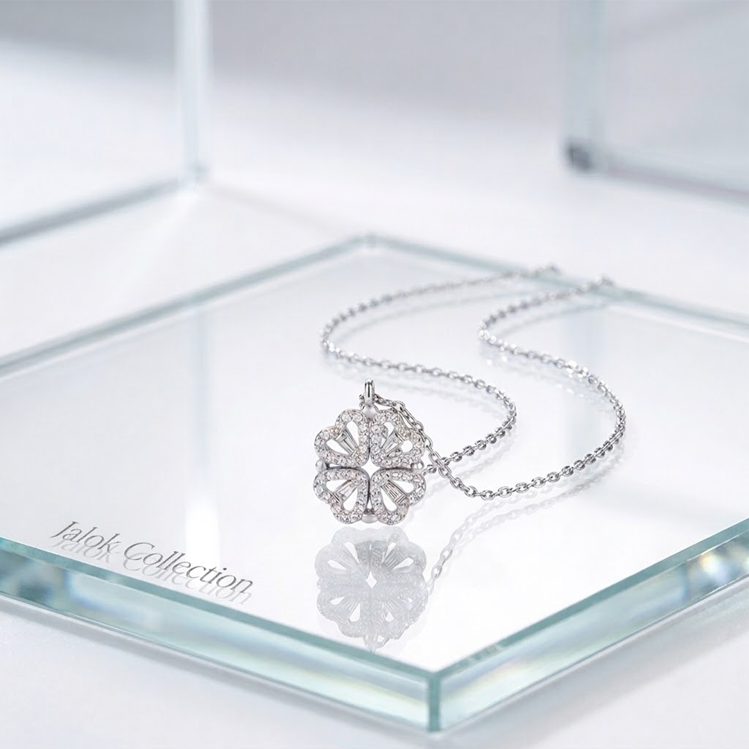 Jalok Collection Lucky Clover Heart Necklace