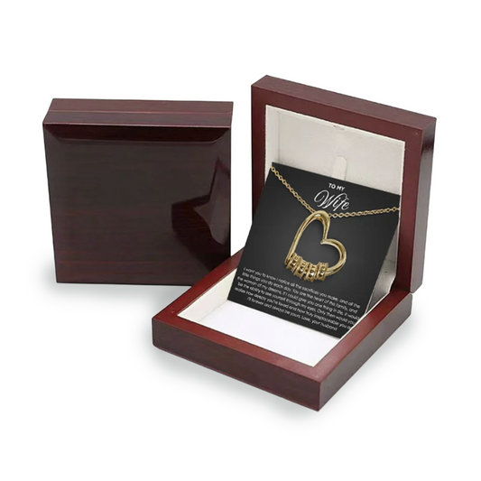 “To My Wife” Heart Necklace