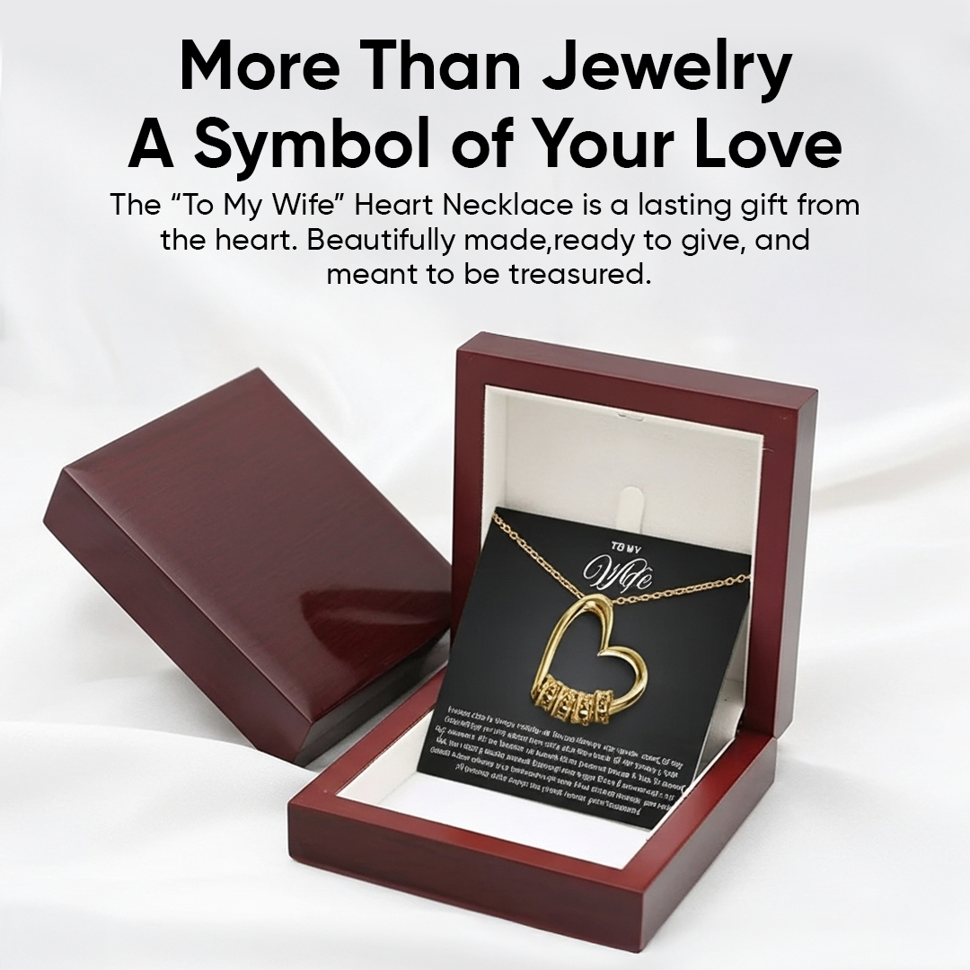 “To My Wife” Heart Necklace