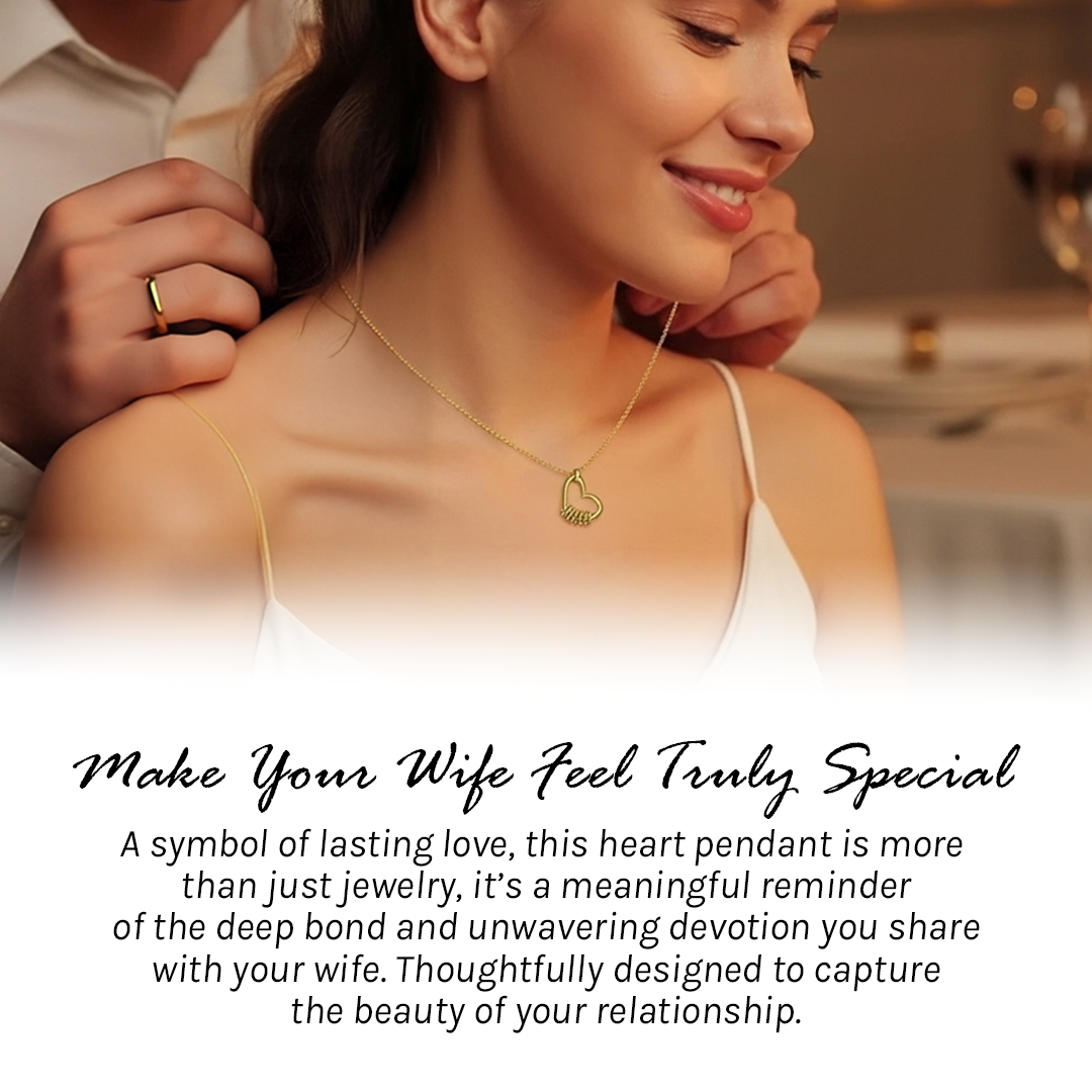 “To My Wife” Heart Necklace