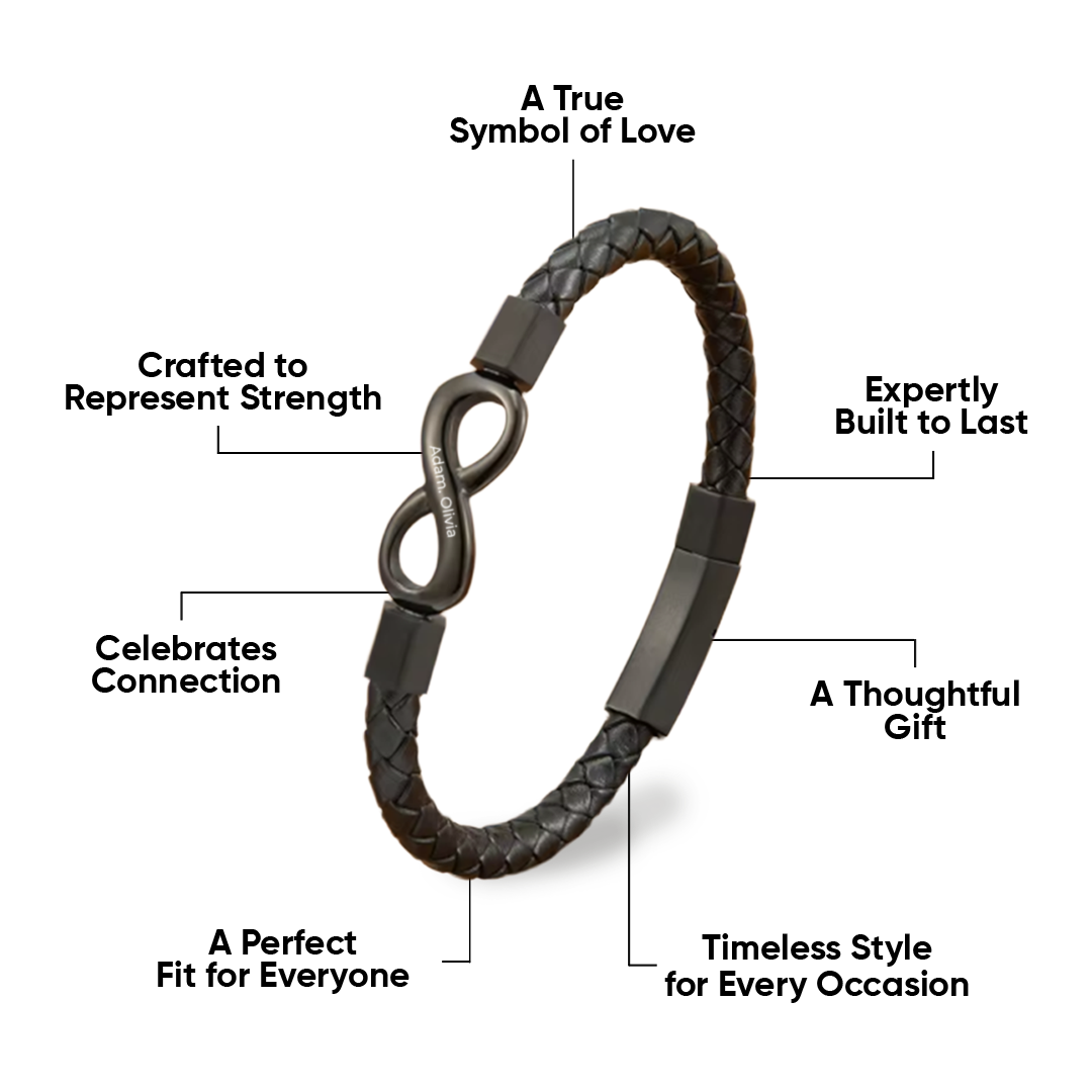 Meet the Timeless Infinity Symbol Braided Leather Bracelet  Your All-in-One Gift of Endless Love